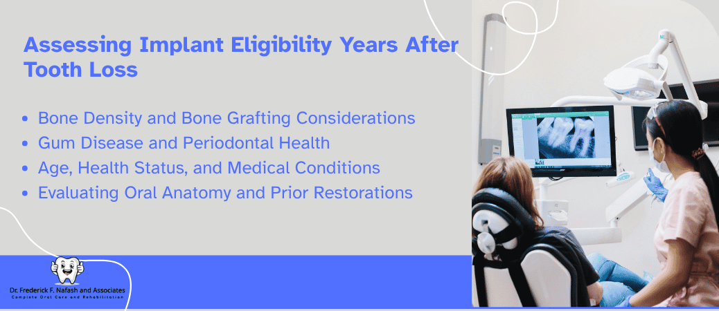 Eligibility Factors for Dental Implants Years Later